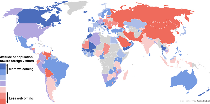 Illustration for article titled Countries ranked by non-xenophobia?